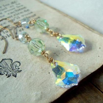 Long Baroque Crystal Earrings Swaro..