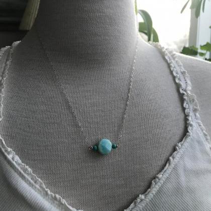 Blue Opal and Turquoise Necklace, S..
