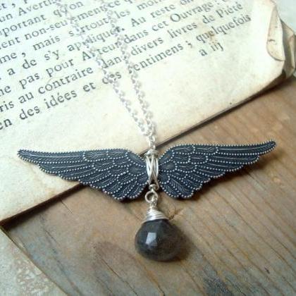 Winged Victory Necklace - Antiqued ..
