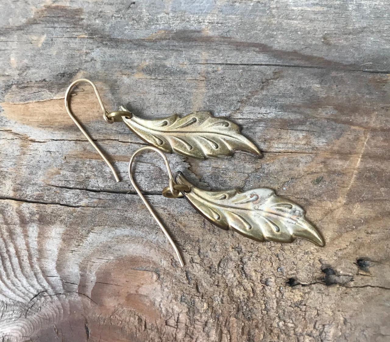 Silver Leaf Earrings - Vintage Style Nature Inspired Woodland Mothers Day Vintage Leaves Gifts Under 30 Statement Jewelry